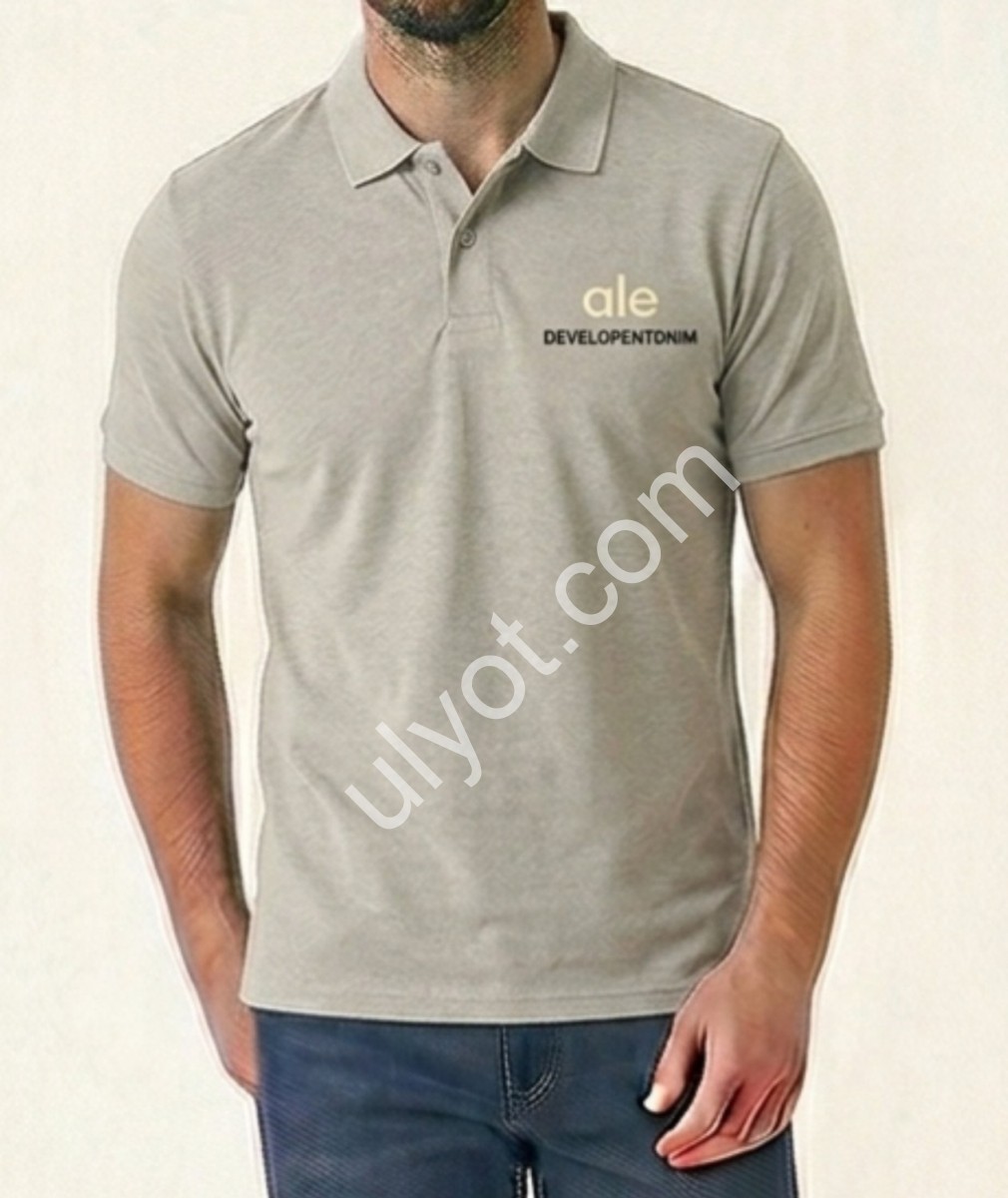 ФУТБОЛКА-ПОЛО ALE (L-4XL) СВ.СЕРЫЙ 