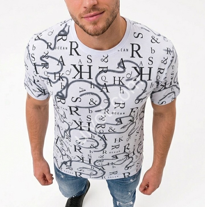 ФУТБОЛКА BİGLİVER (M-2XL) БІЛИЙ 5579