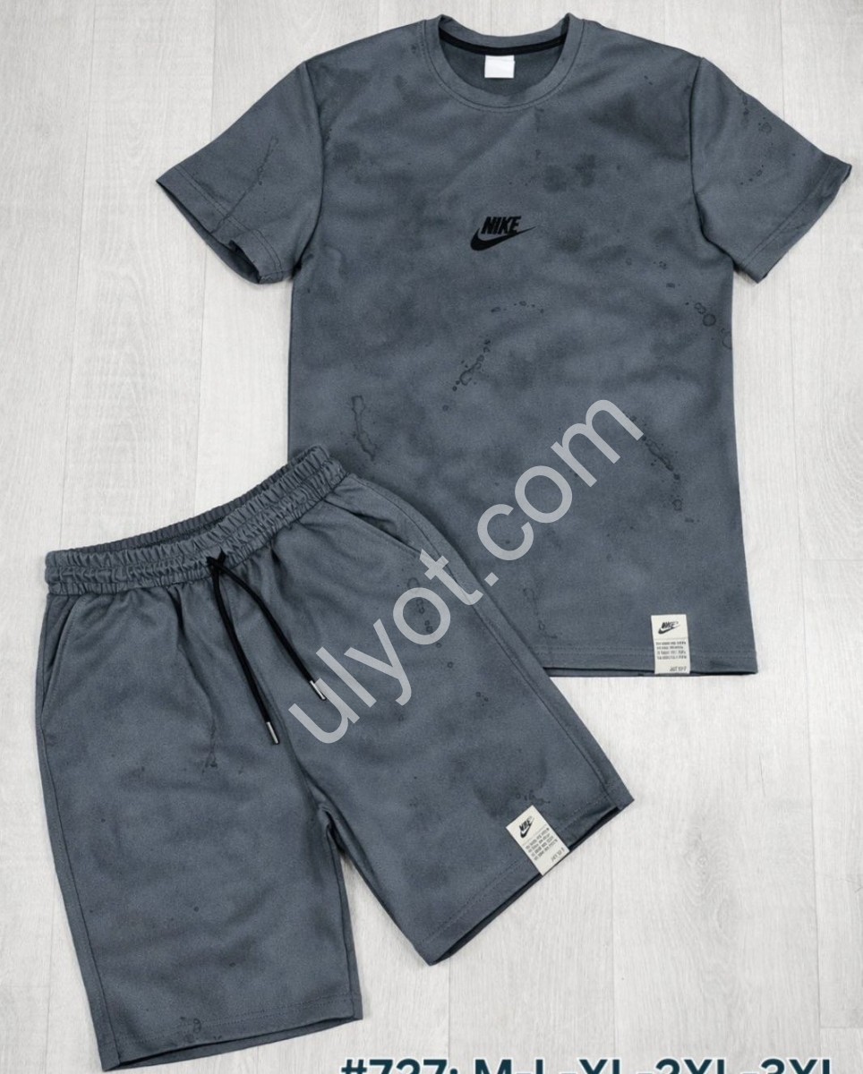 СПОРТ. КОСТЮМ N02 (M-3XL) Т.СЕРЫЙ 727