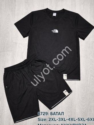 СПОРТ. КОСТЮМ T48 (2XL-6XL) ЧОРНИЙ 729
