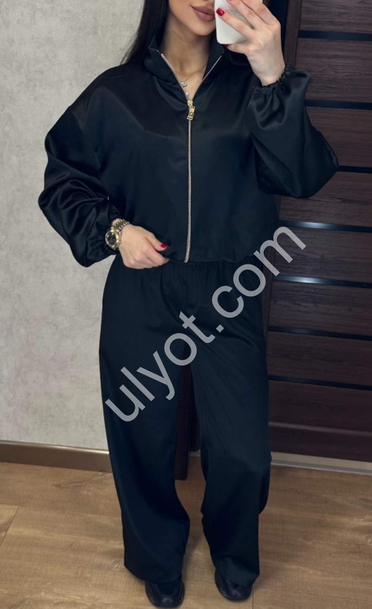 КОСТЮМ (42-48) ПРЯМИЙ ЧОРНИЙ 112