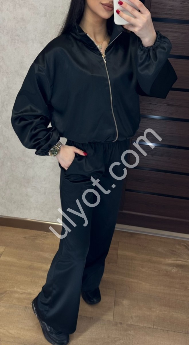 КОСТЮМ (42-48) ПРЯМИЙ ЧОРНИЙ 112