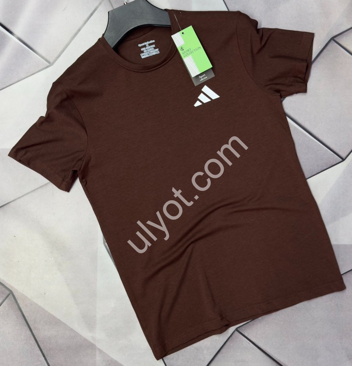 ФУТБОЛКА A01 (S-2XL) Т.КОРИЧНЕВЫЙ 