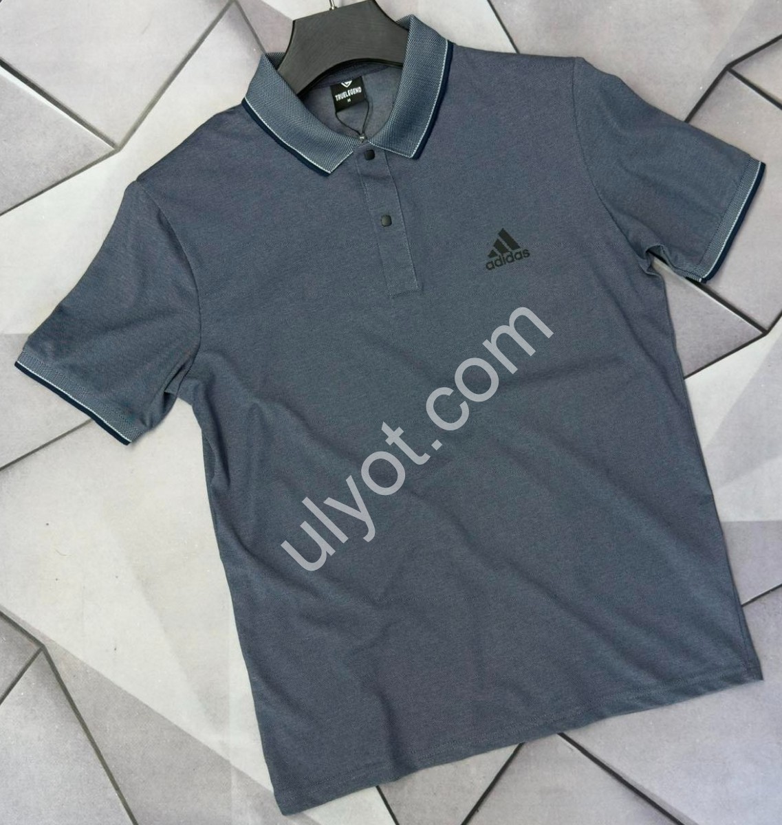 ФУТБОЛКА-ПОЛО A01 (S-2XL) СЕРЫЙ 