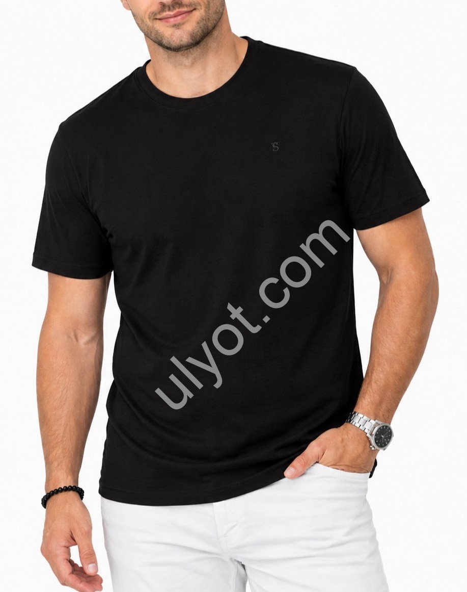 ФУТБОЛКА VIP STONES (3XL-6XL) ЧЕРНЫЙ 1100