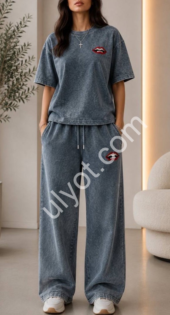КОСТЮМ (M-XL) СІРИЙ K2168