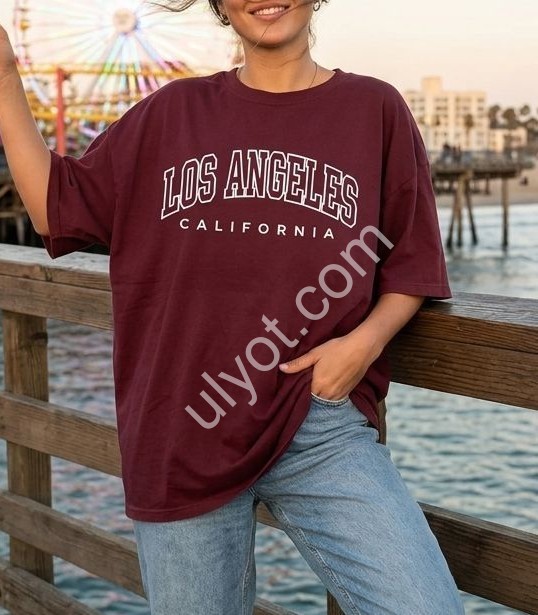 ФУТБОЛКА LOS ANGELES (S-XL) БОРДО