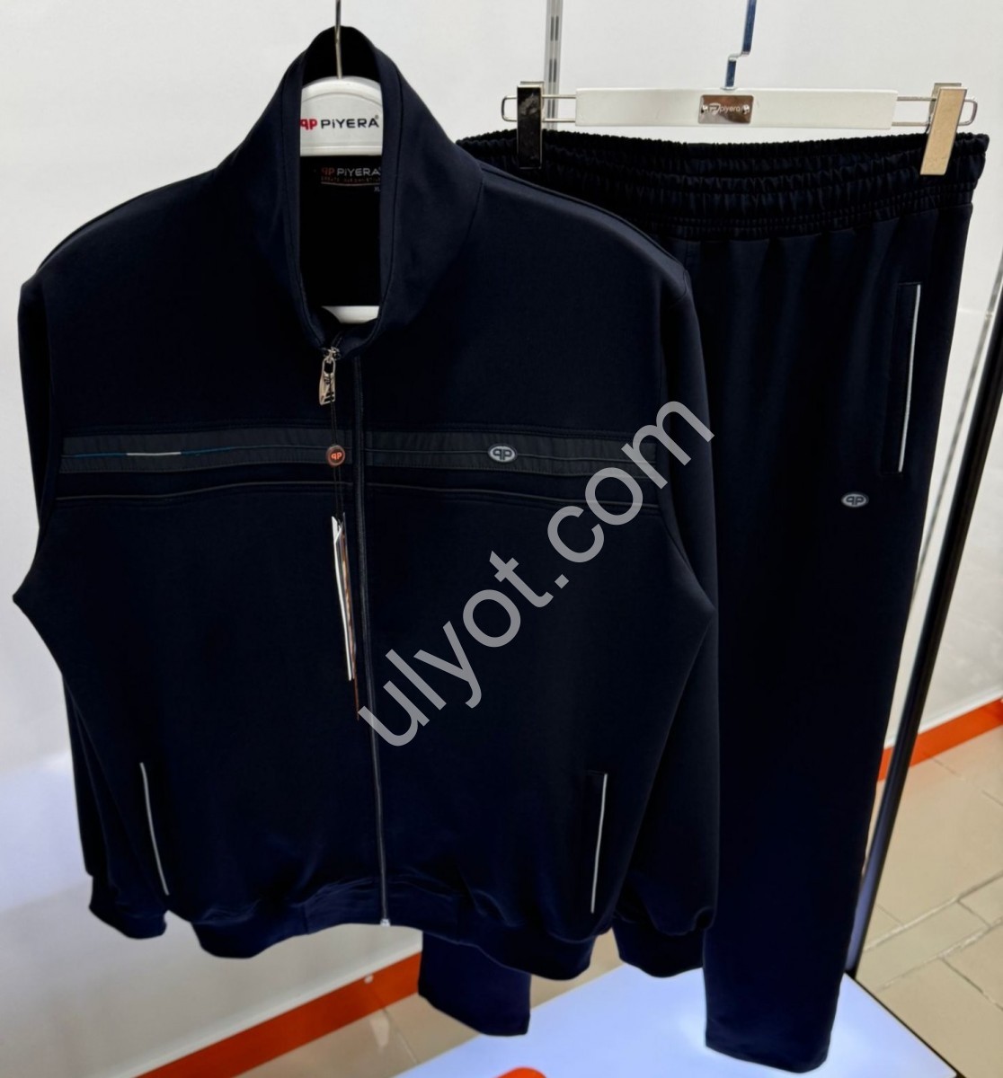 СПОРТ.КОСТЮМ PIYERA (XL-5XL) ПРЯМИЙ Т.СИНІЙ 7825