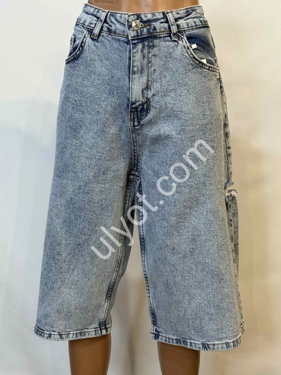 ШОРТЫ JEANS DENIM (30-36) СИНИЙ 3355