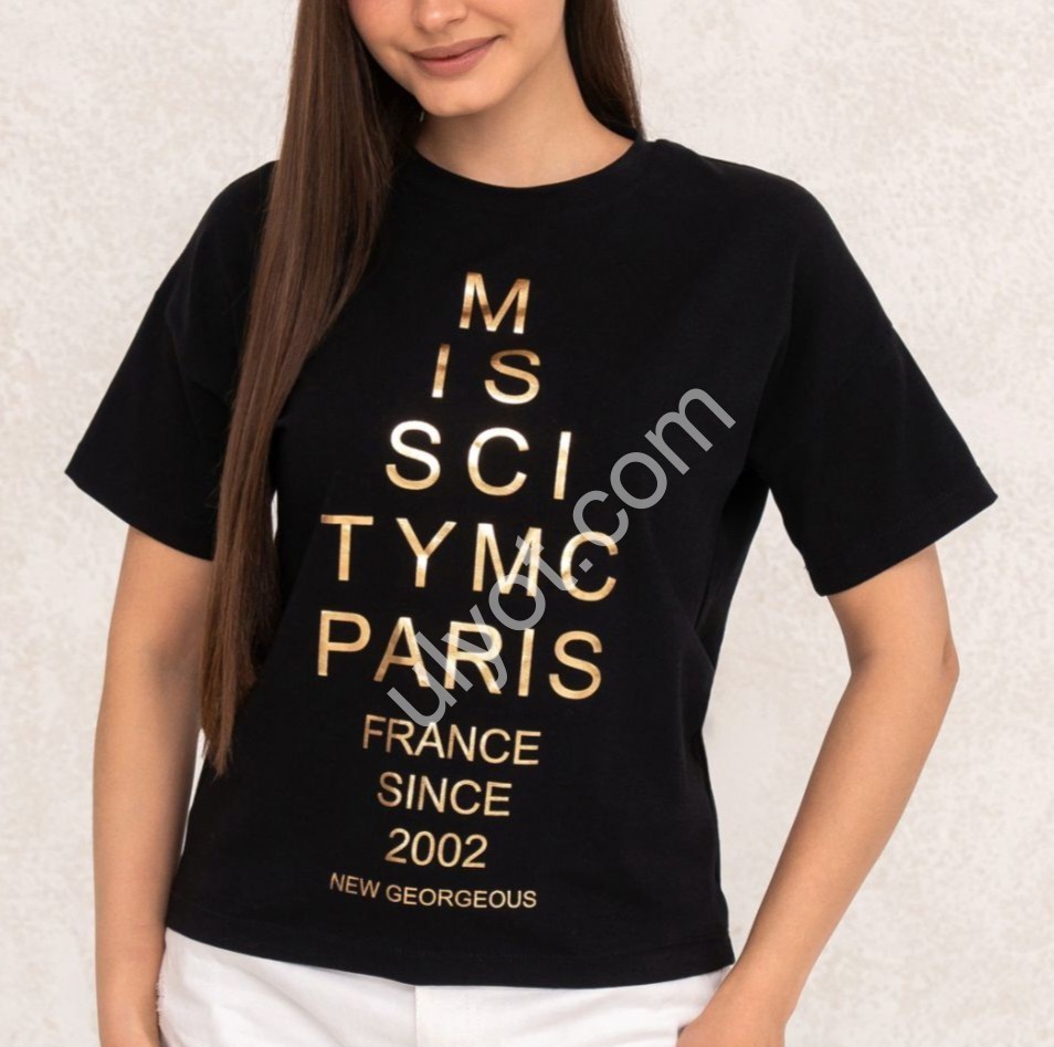 ФУТБОЛКА (S-L) PARIS ЧЕРНЫЙ 