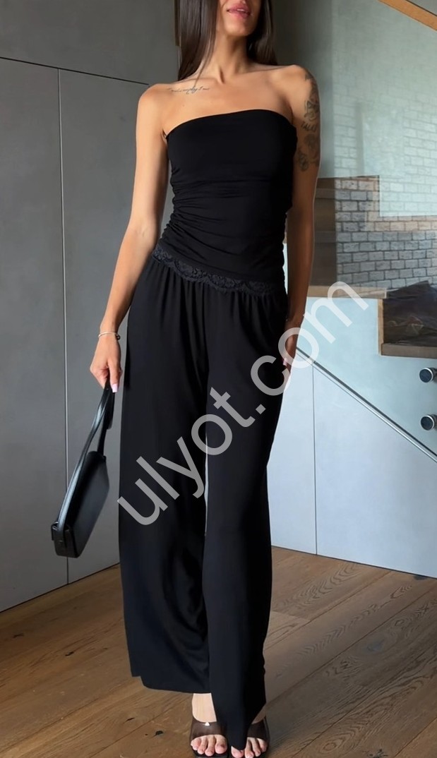 КОСТЮМ (OVER SIZE 42-46) ПРЯМИЙ ЧОРНИЙ 770