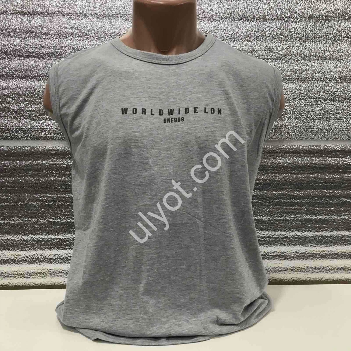 МАЙКА WORLDWIDE (M-2XL) МЕЛАНЖ