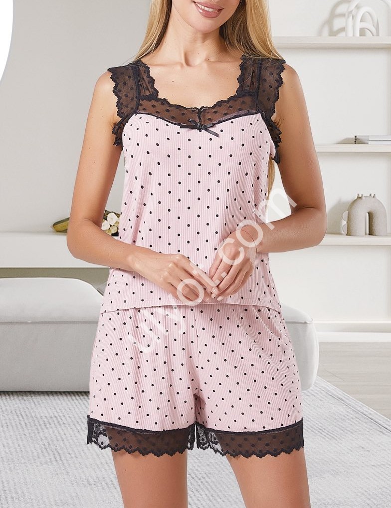 ПИЖАМА (ONE SIZE 50-54) СВ.РОЗОВЫЙ H-643