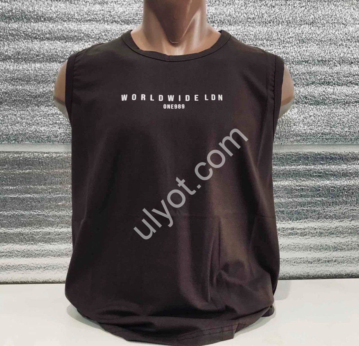 МАЙКА WORLDWIDE (M-2XL) ШОКОЛАД 
