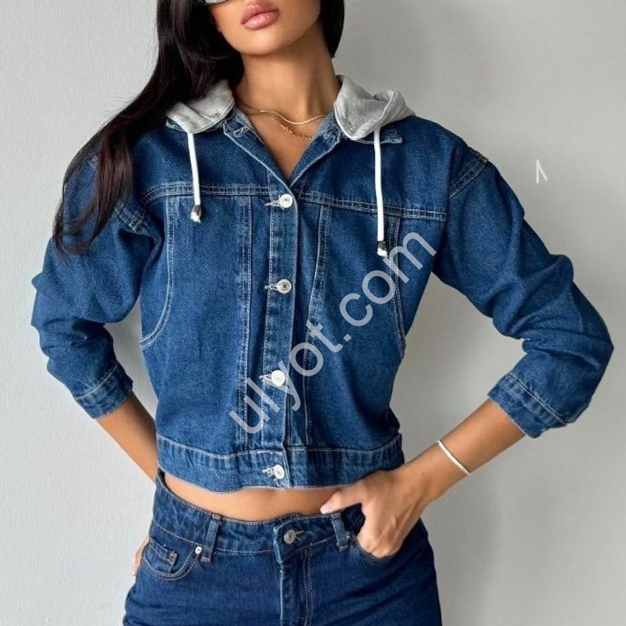 КУРТКА ДЖИНСОВАЯ TOP SHOP (S-L) Т.СИНИЙ 3473