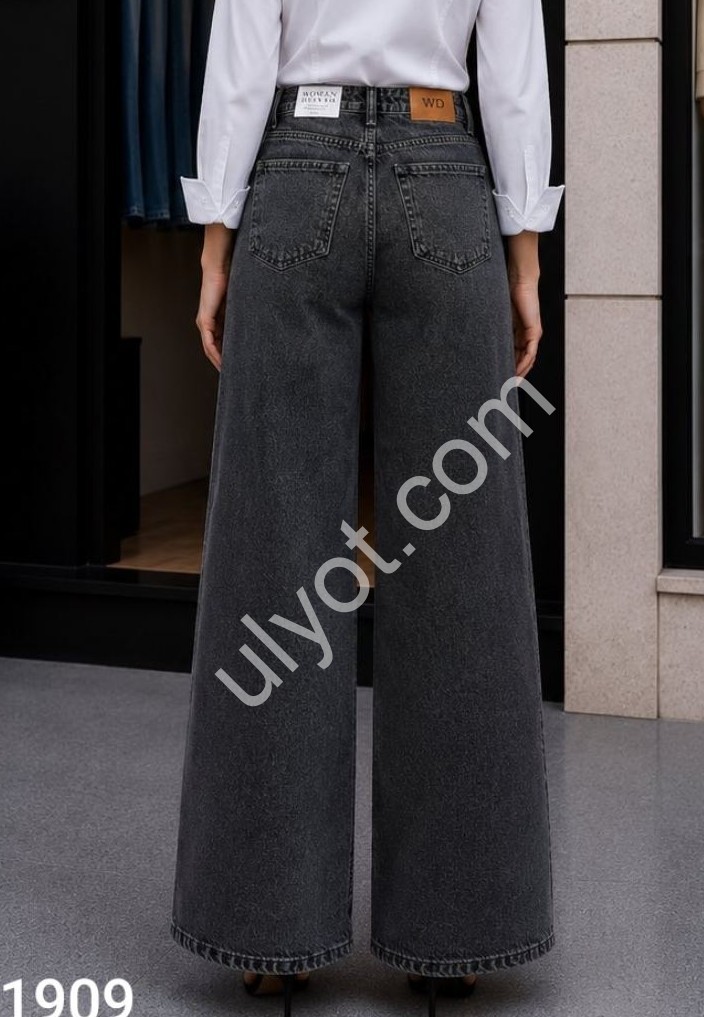 ДЖИНСЫ WOMAN DENIM (34-42) ГРАФИТ 1025/1909