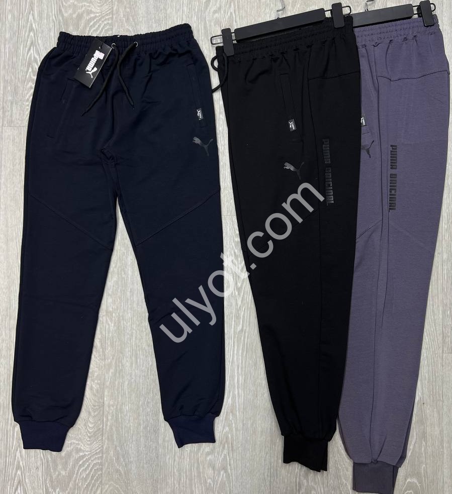 СПОРТ.ШТАНЫ P15 (S-2XL) МАНЖЕТ СЕРЫЙ 95