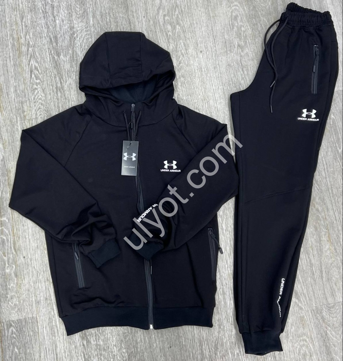 СПОРТ.КОСТЮМ U18 (M-3XL) МАНЖЕТ ЧЕРНЫЙ 307