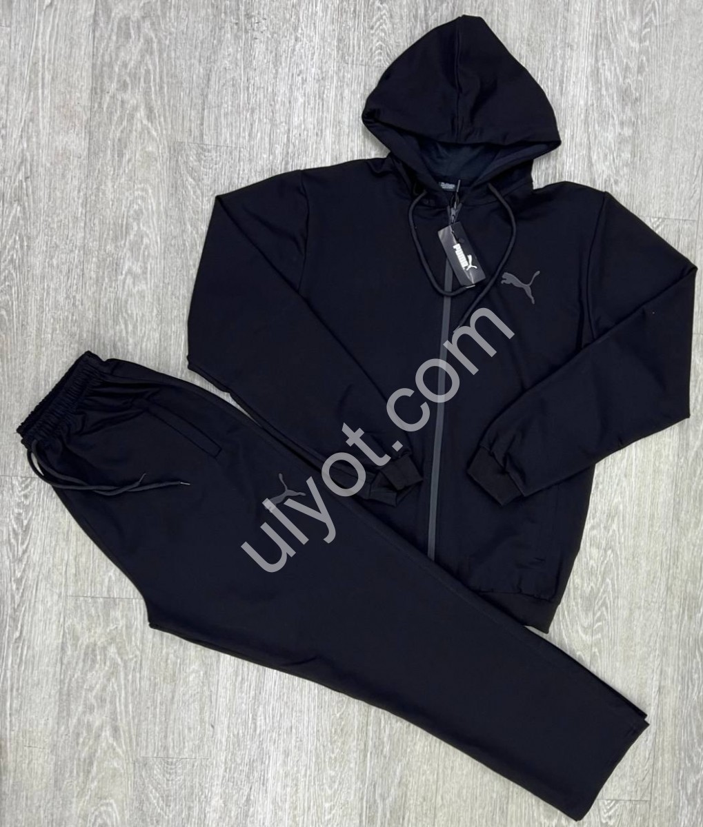 СПОРТ.КОСТЮМ P15 (3XL-7XL) ПРЯМИЙ ЧОРНИЙ 252-5