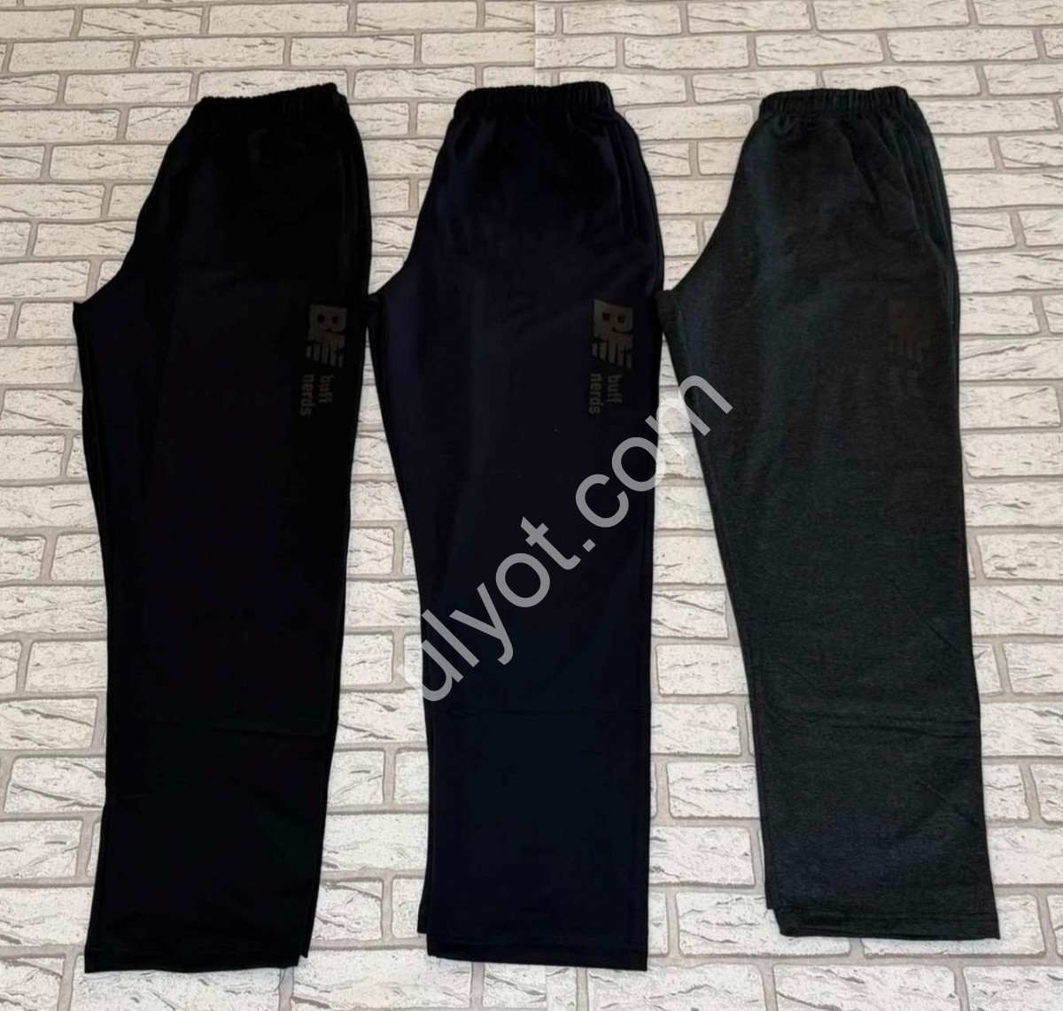 СПОРТ.ШТАНИ NB02 (50-58) ПРЯМИЙ Т.СИНІЙ 005P