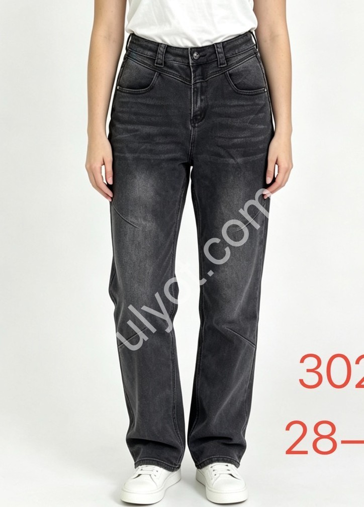 ДЖИНСЫ PRETTY BABY (28-33) Т.СЕРЫЙ 3028