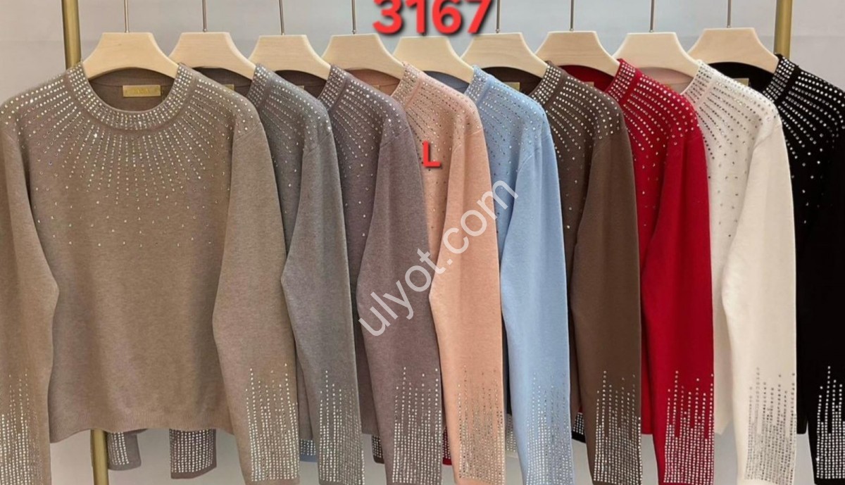 СВИТЕР (ONE SIZE 48-54) МИКС 3167