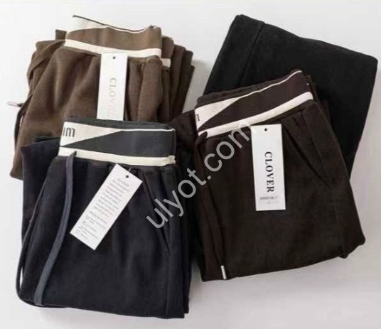 ШТАНЫ (L-3XL) ПРЯМОЙ ЧЕРНЫЙ 69106