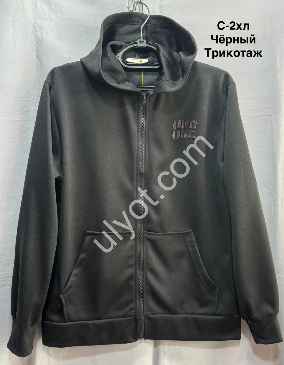 КОФТА ЗМІЙКА (S-2XL) ЧОРНИЙ 2091