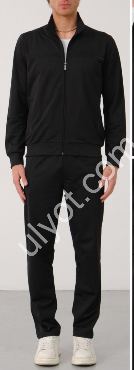 CПОРТ.КОСТЮМ (M-3XL) ПРЯМОЙ ЧЕРНЫЙ 71019