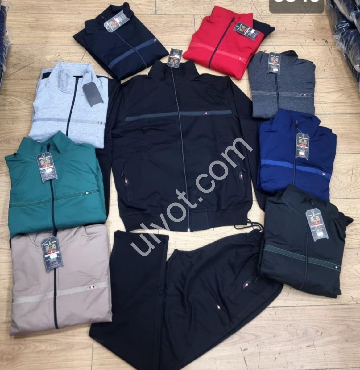 CПОРТ.КОСТЮМ (M-2XL) ПРЯМОЙ ЧЕРНЫЙ 5846