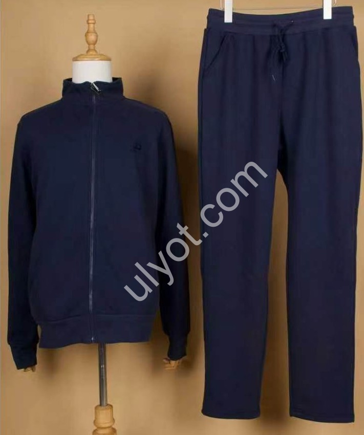 КОСТЮМ JJF (L-4XL) МИКРОМЕХ ПРЯМОЙ ЧЕРНЫЙ 8001