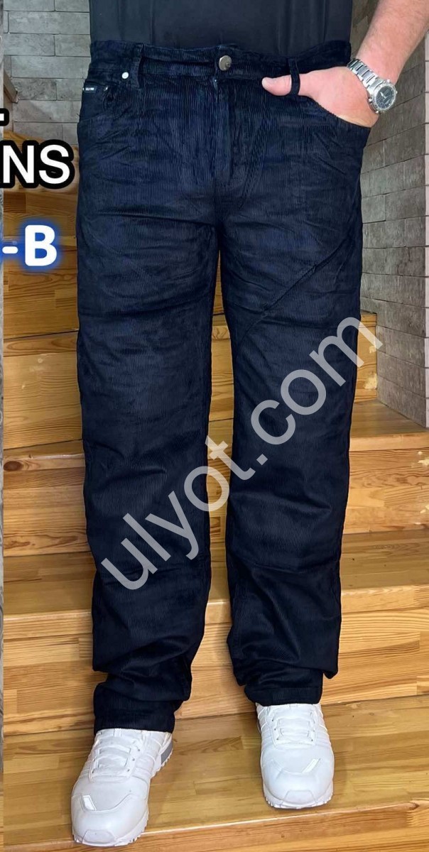 БРЮКИ LS JEANS (32-40) Т.СИНИЙ 8576-B