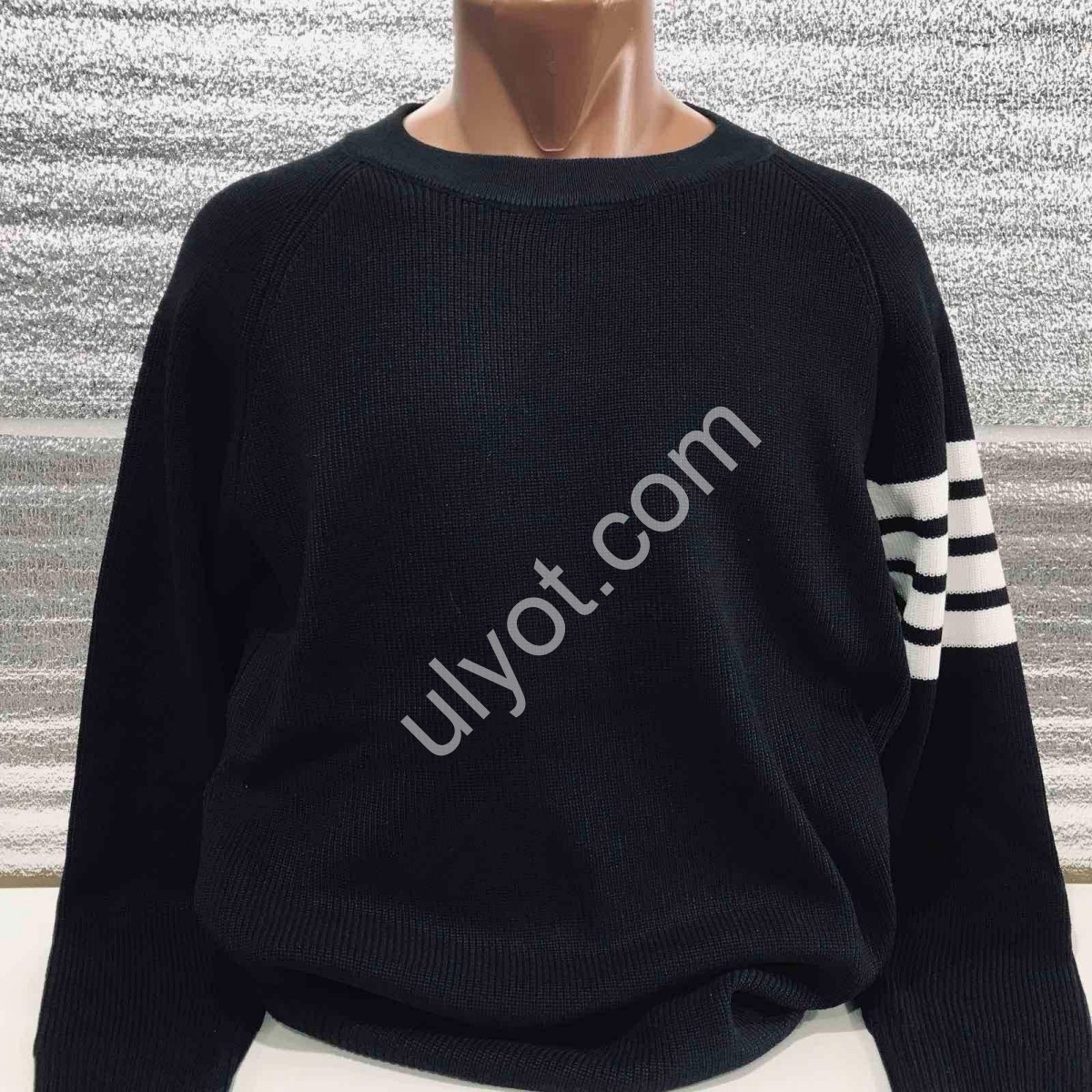 СВИТЕР MJ (M-2XL) ЧЕРНЫЙ 165