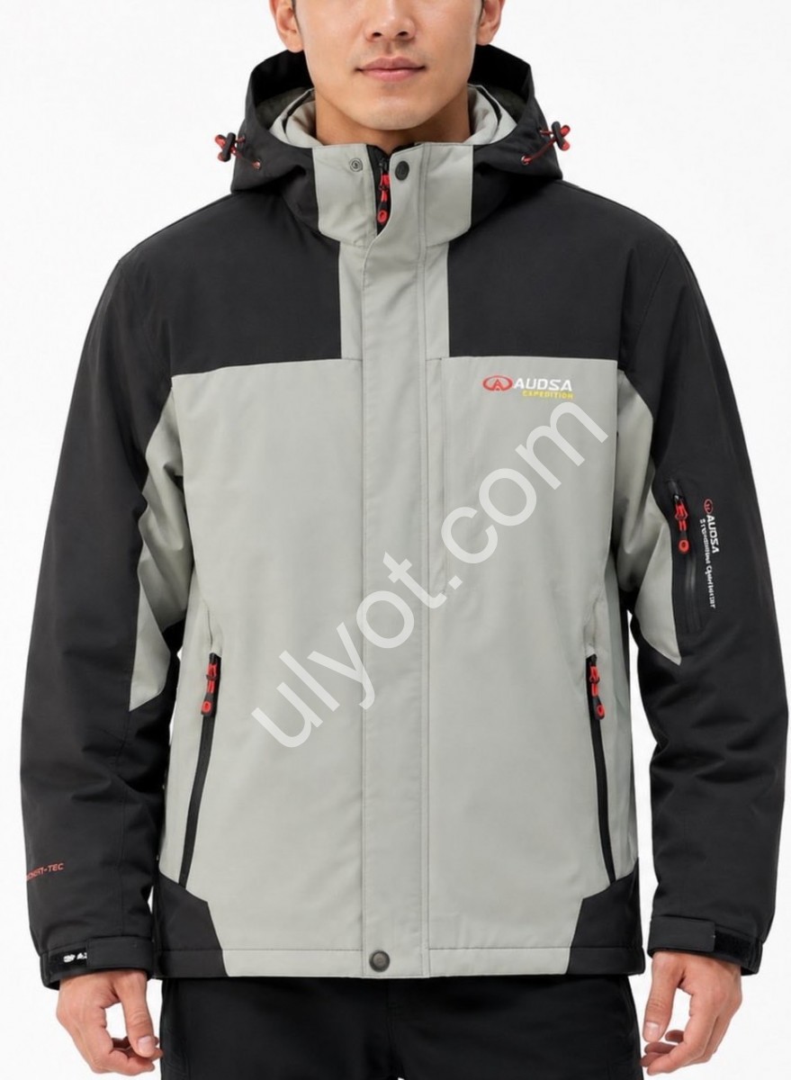 КУРТКА AUDSA (M-3XL) СІРИЙ 26008