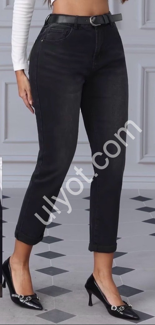 ДЖИНСЫ M.SARA (M-3XL) ЧЕРНЫЙ 1302-А