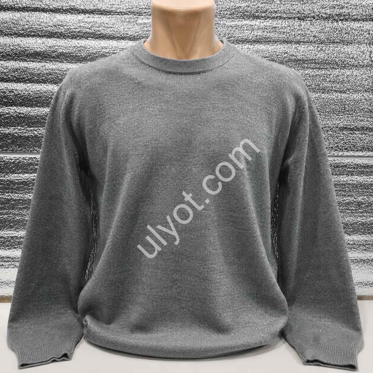 СВИТЕР (M-2XL) СЕРЫЙ 819