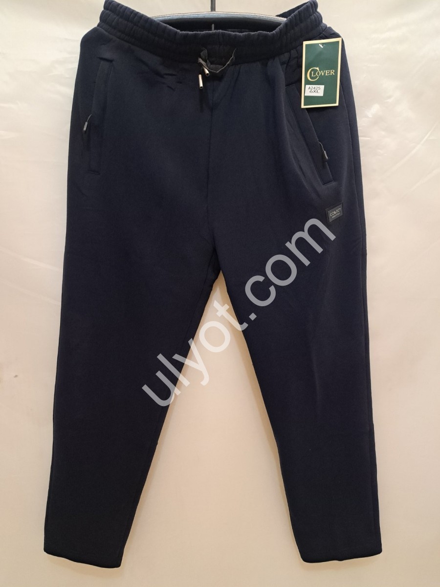 СПОРТ.ШТАНЫ (6XL-10XL) ФЛИС ПРЯМОЙ Т.СИНИЙ 2425
