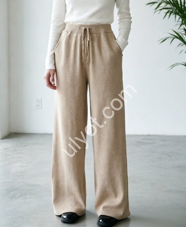БРЮКИ (ONE SIZE ) ПРЯМОЙ СВ.БЕЖ DM-19