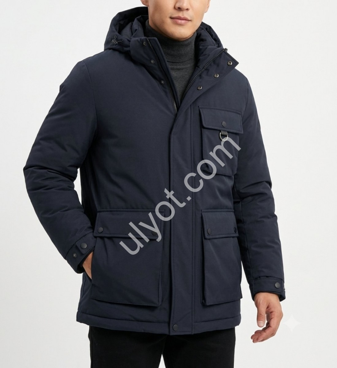 КУРТКА (L-4XL) Т.СИНИЙ 