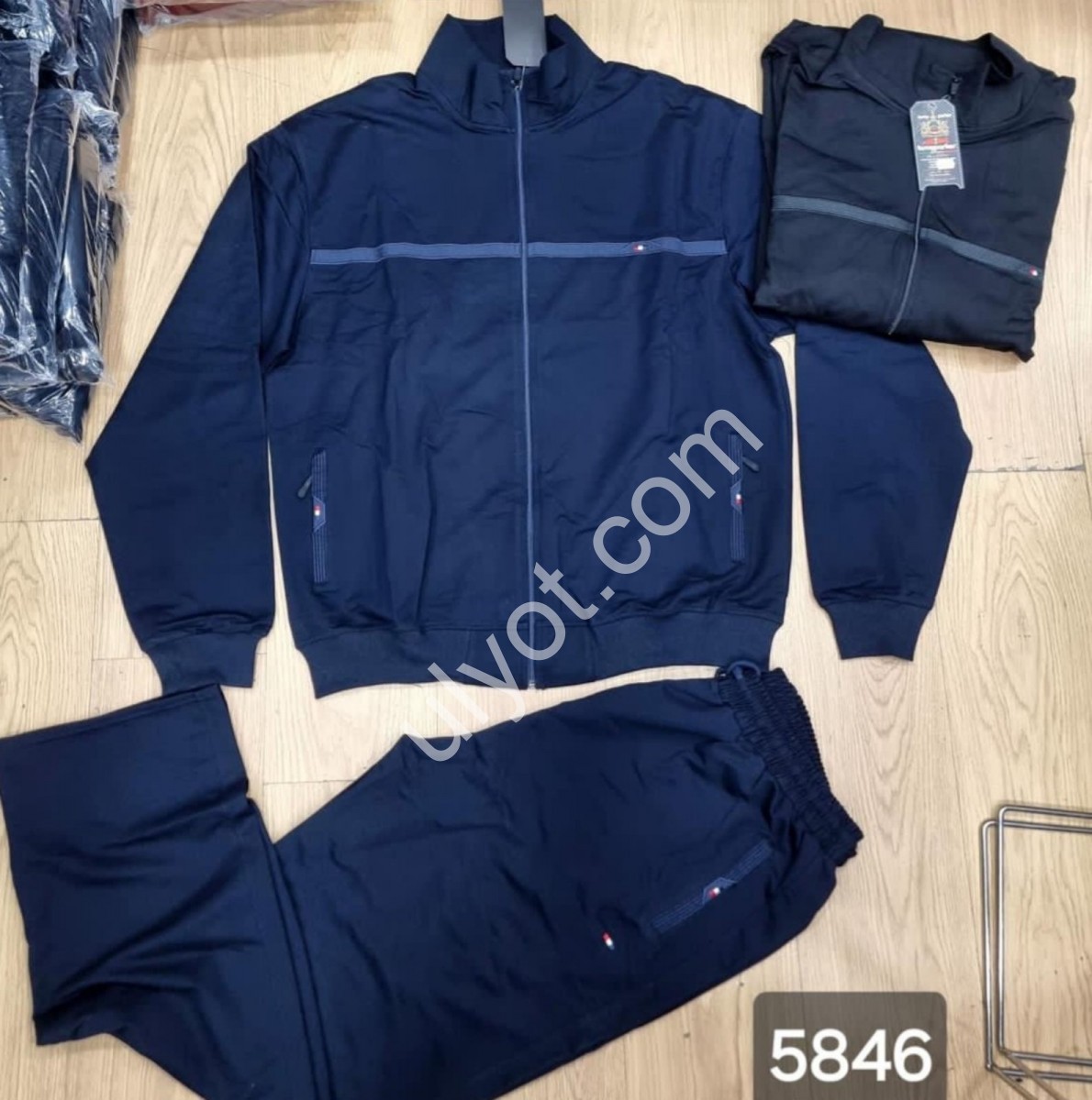 CПОРТ.КОСТЮМ (7XL-10XL) БАЙКА ПРЯМОЙ Т.СИНИЙ 5846