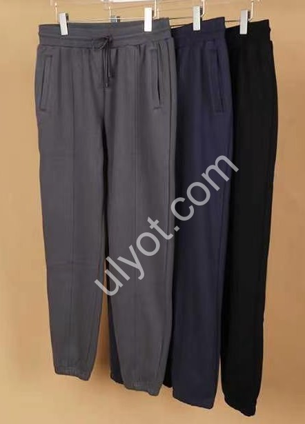 ШТАНЫ JJF (L-4XL) МИКРОМЕХ МАНЖЕТ Т.СИНИЙ 8101