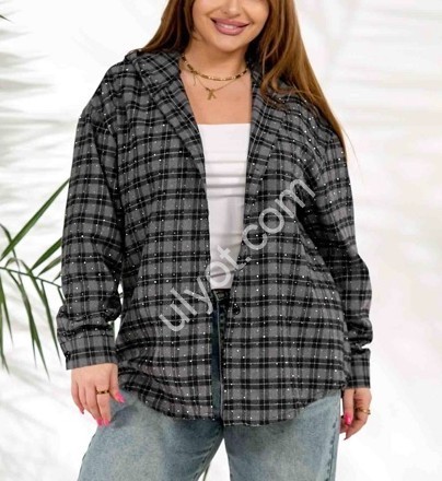 Сорочка JJF (3XL-6XL) КАМЕНІ РОЖОВИЙ 9933