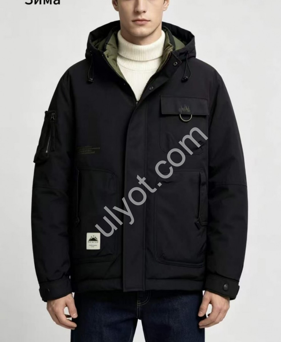КУРТКА (XL-5XL) ЧОРНИЙ 9772