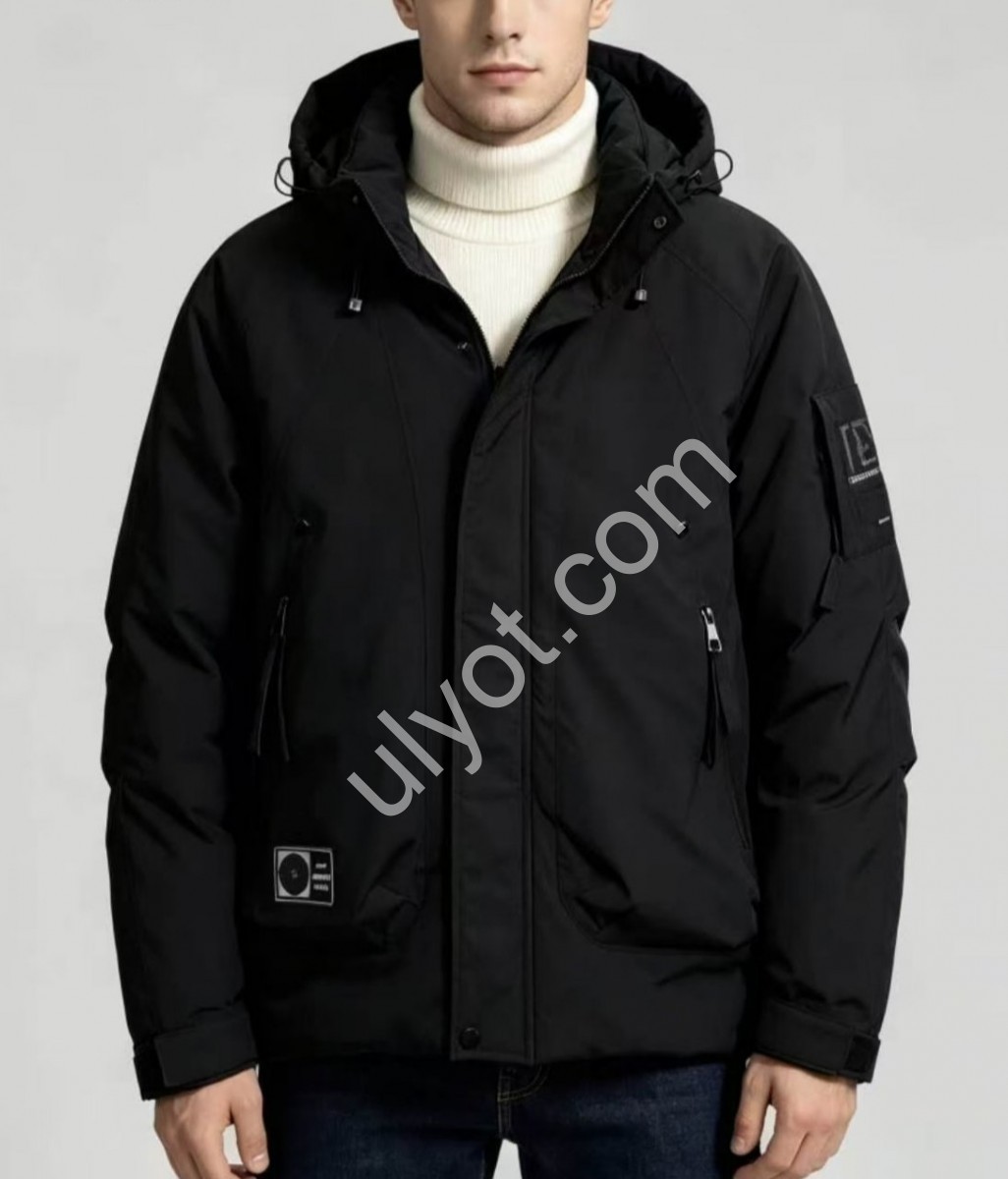 КУРТКА (XL-5XL) ЧЕРНЫЙ 9818