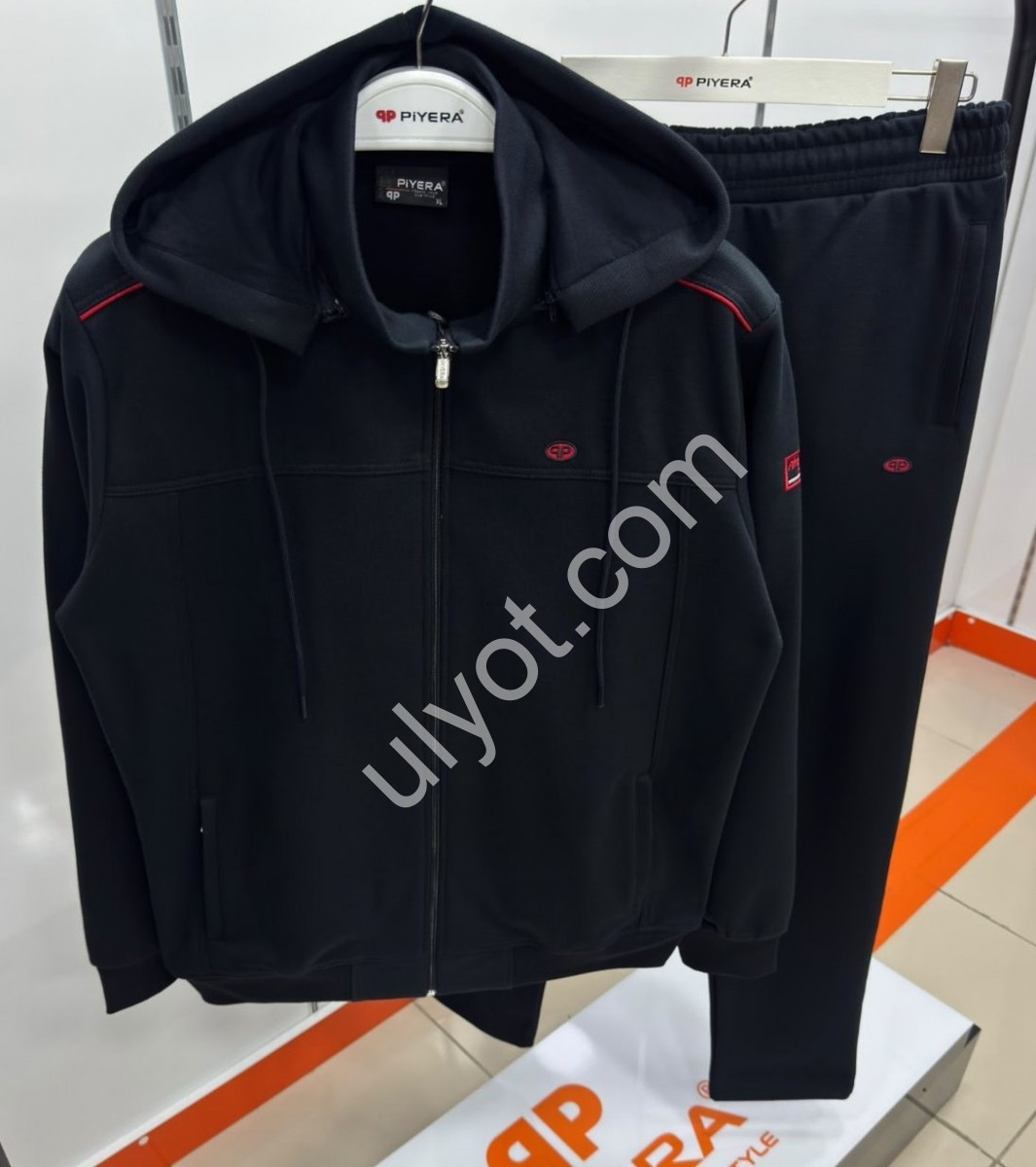 СПОРТ.КОСТЮМ PIYERA (XL-5XL) БАЙКА ПРЯМОЙ Т.СИНИЙ 5234