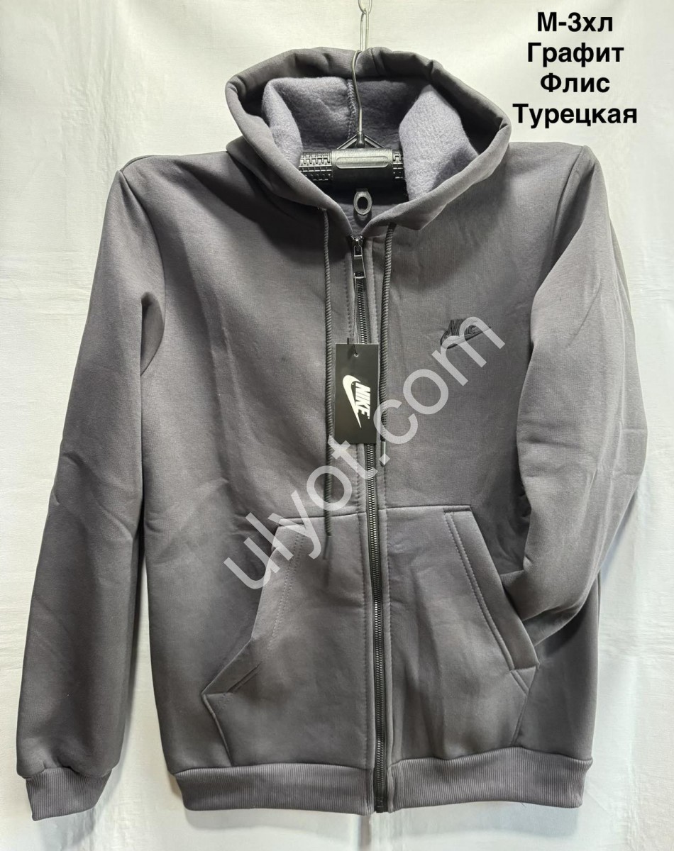КОФТА N02 (M-3XL) ФЛИС ГРАФИТ 