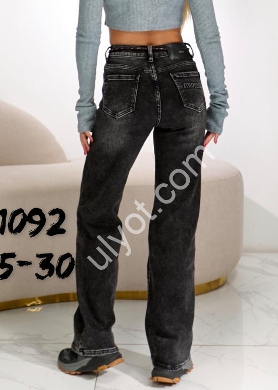 ДЖИНСЫ LIANA (25-30) БАЙКА ГРАФИТ 1092