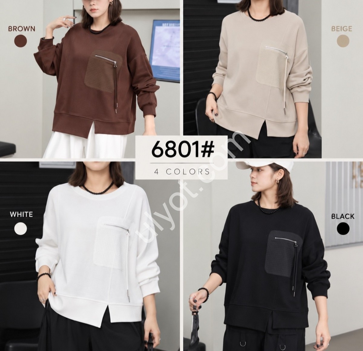 СВИТШОТ (ONE SIZE ) МИКС 6801