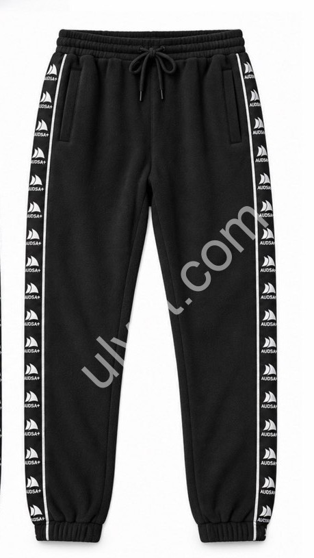 СПОРТ.ШТАНИ (M-3XL) ПЛЮШ МАНЖЕТ ЧОРНИЙ 292
