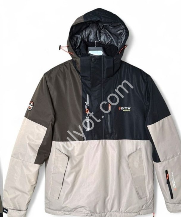 АНОРАК (M-3XL) БІЖ+ЧОРНИЙ+ХАКИ 24039